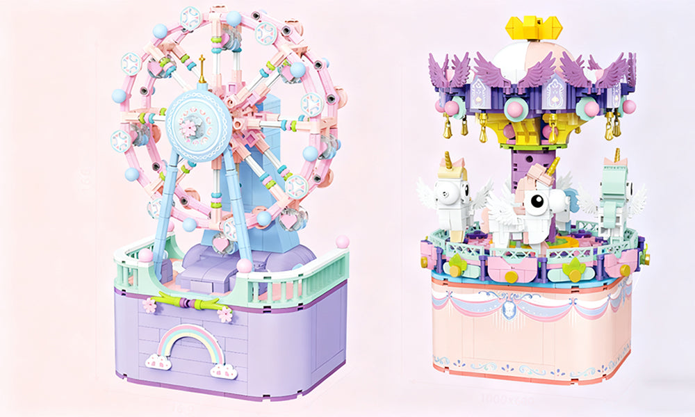 Rotating Music Box Building Set for Aged 8+