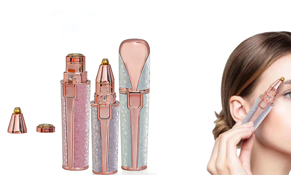 2-in-1 Electric Hair Remover and Eyebrow Trimmer for Women