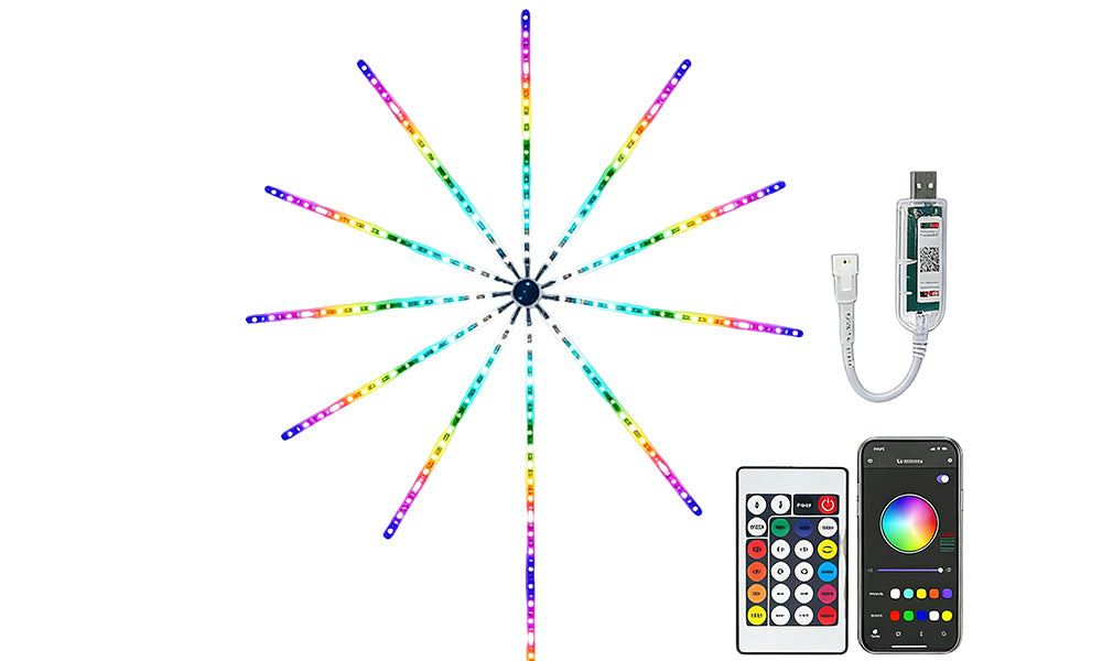 LED Fireworks Light for Outdoor Parties Garden and Event Decoration