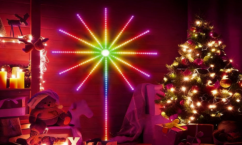 LED Fireworks Light for Outdoor Parties Garden and Event Decoration