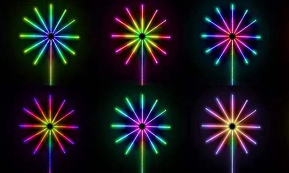 LED Fireworks Light for Outdoor Parties Garden and Event Decoration