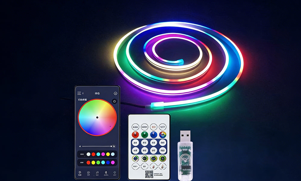 RGB Flexible Neon LED Strip Light 2m/3m for Indoor and Outdoor Decoration