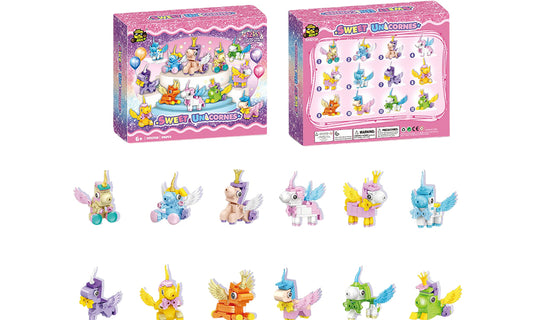 Colorful Pegasus Building Blocks Toy Set for Creative Play