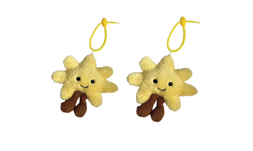 Cute Plush Keychain Soft Bag Charm Decorative Pendant Key Ring Gift