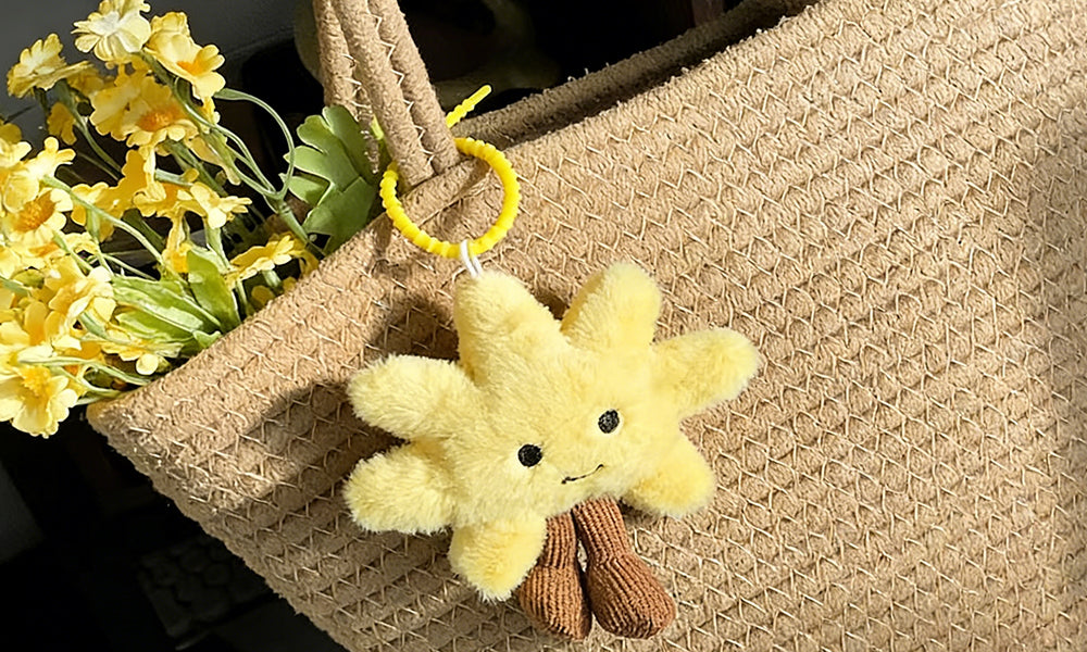 Cute Plush Keychain Soft Bag Charm Decorative Pendant Key Ring Gift