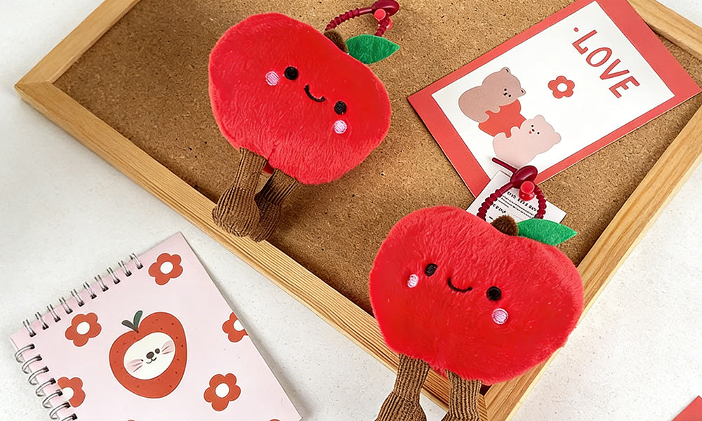 Cute Plush Keychain Soft Bag Charm Decorative Pendant Key Ring Gift