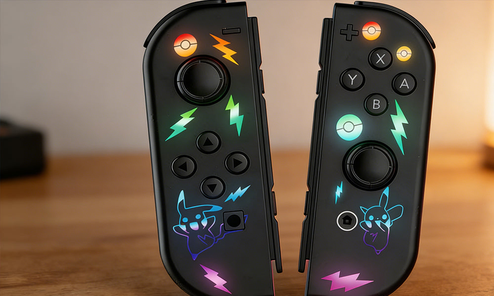 RGB Light Wireless Game Controller with Motion Control and Dual Vibration