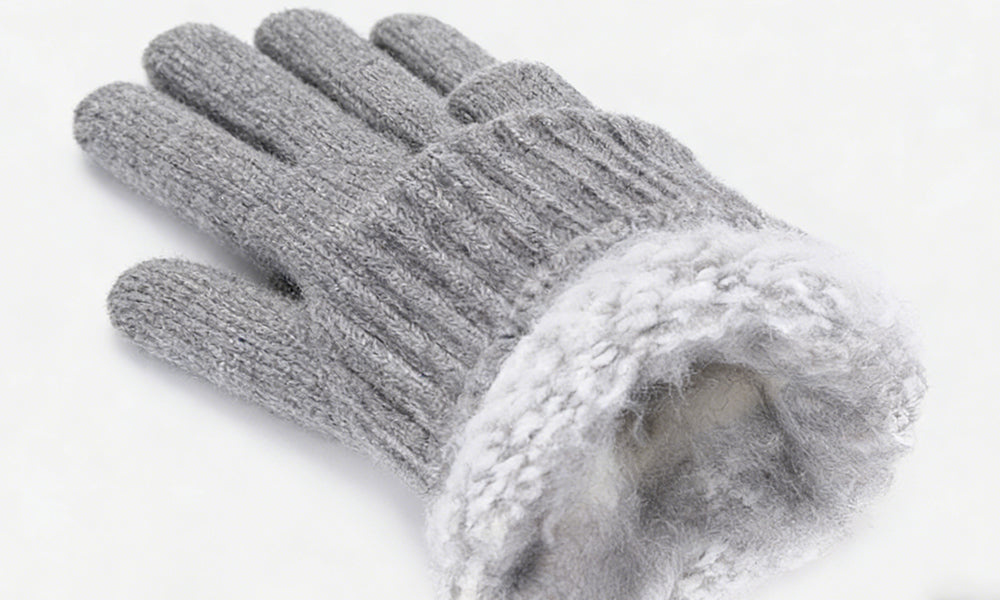 Warm Touchscreen Knit Gloves Elastic Cuff Winter Gloves