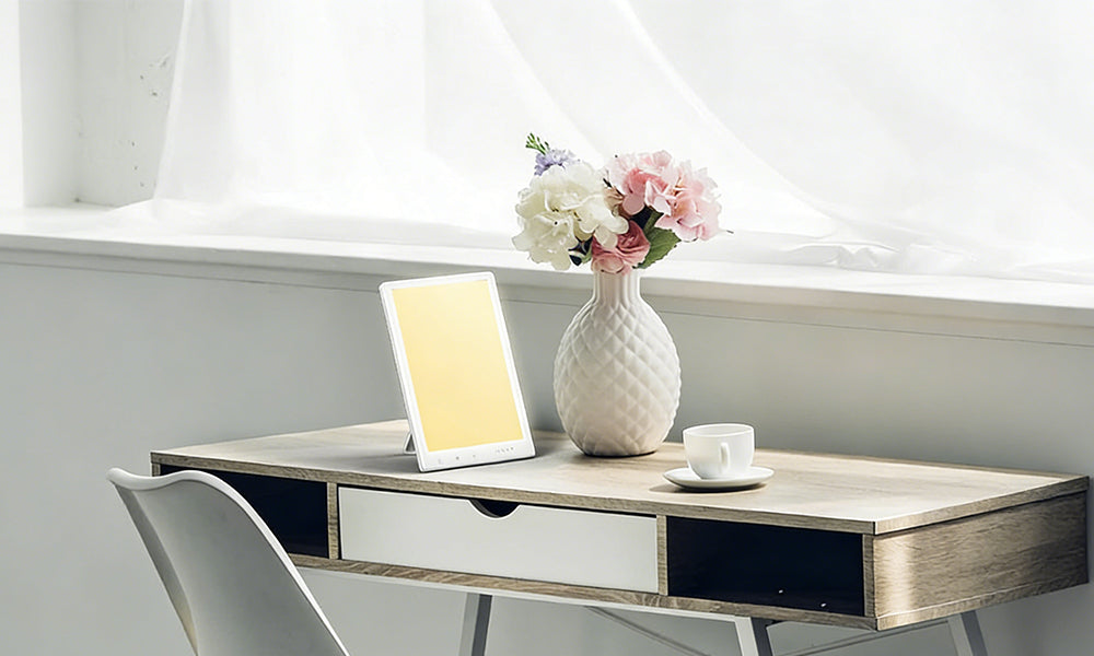 Smart Bionic Sun Lamp with Adjustable Color and Brightness for Home and Office