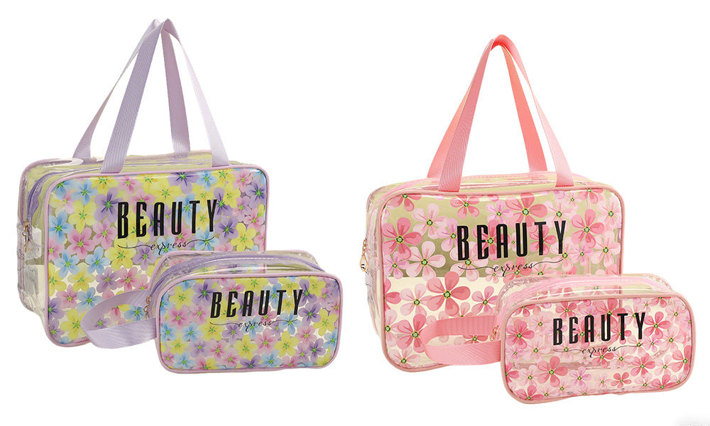 Transparent PVC Colorful Printed Cosmetic Bag