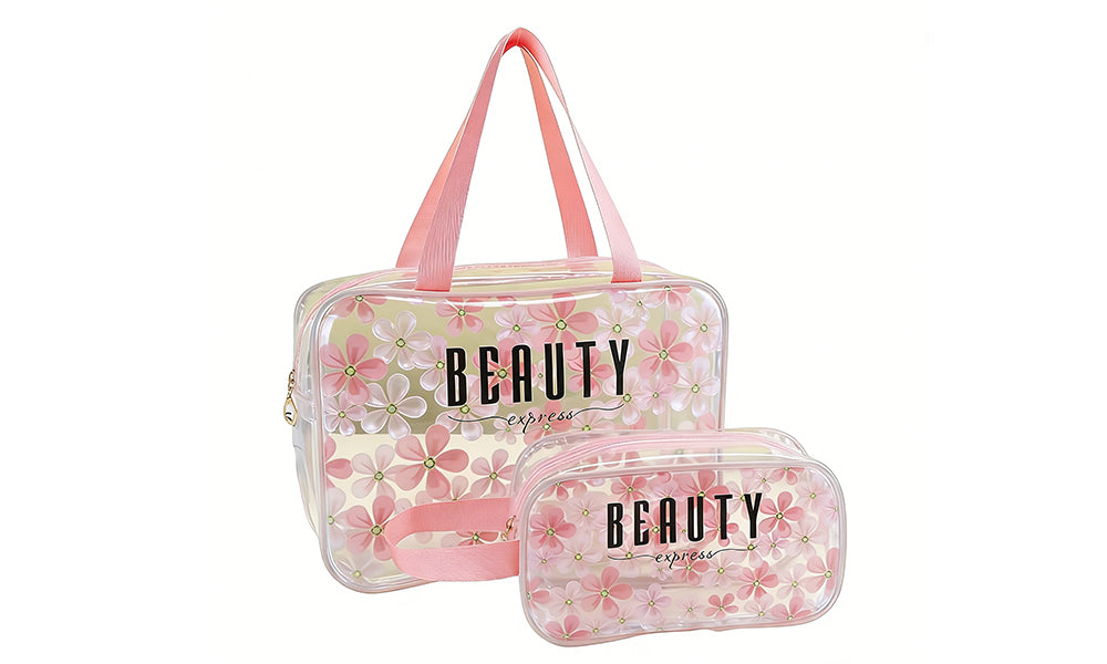Transparent PVC Colorful Printed Cosmetic Bag