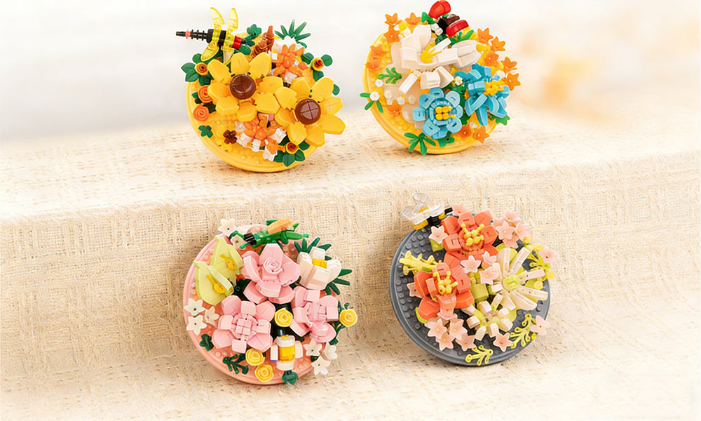 Insect Flower DIY Building Blocks Set