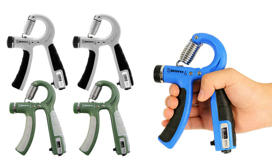 Adjustable Hand Grip Strengthener with Built-In Counter for Finger and Forearm Training