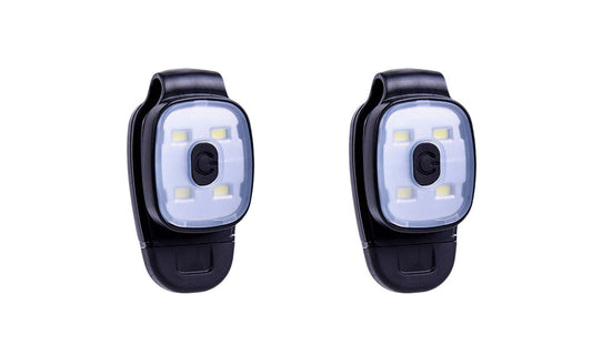 2Pcs USB Rechargeable Clip-On LED Cap Lights for Night Walking and Fishing