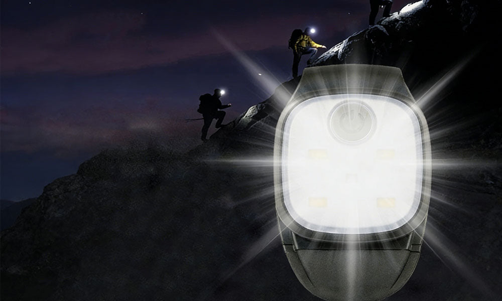 2Pcs USB Rechargeable Clip-On LED Cap Lights for Night Walking and Fishing