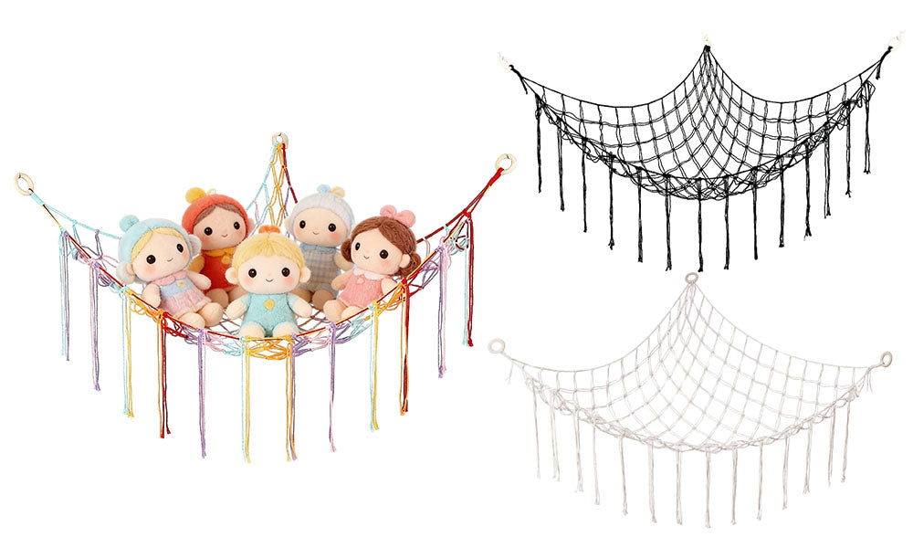 Stuffed Animal Hammock Corner Hanging Hammock for Plush Toys
