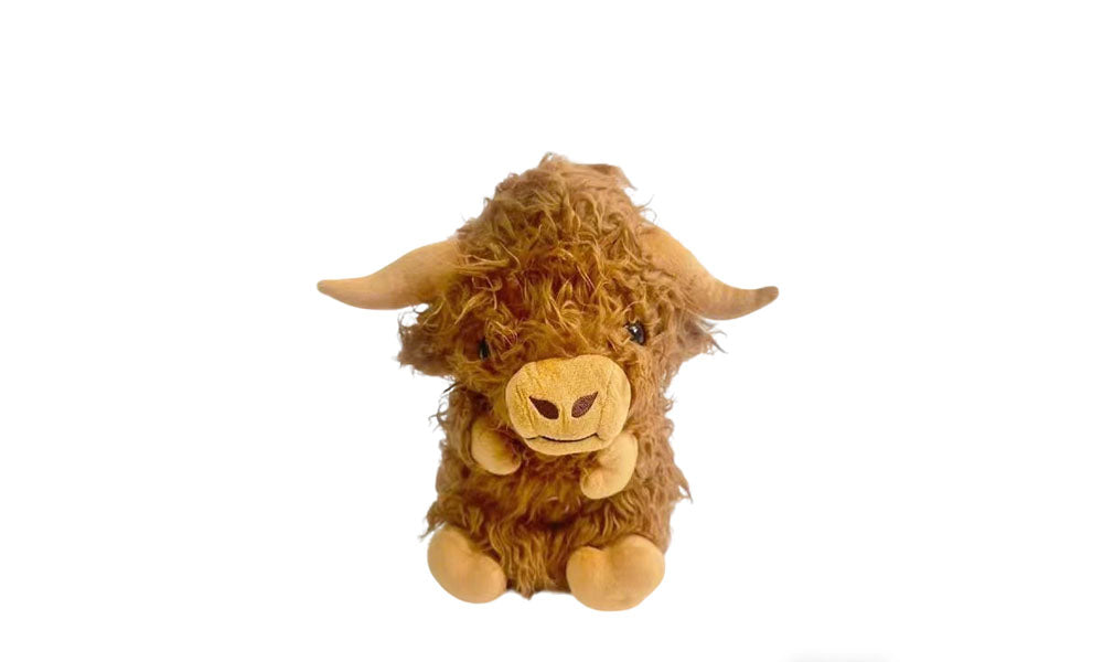 Kids Plush Highland Cow Breathing Comfort Sleep Stuffed Animal