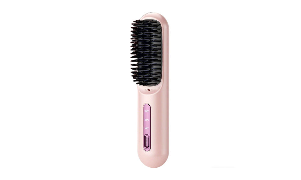 Wireless Hair Straightening Brush for Fast Heating and Portable Use