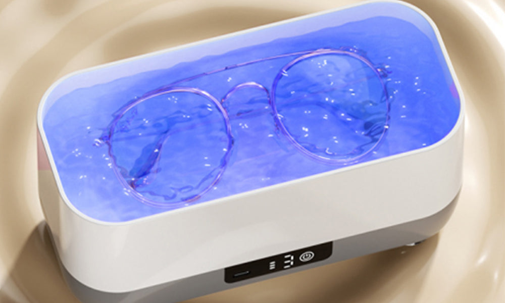 Portable Ultrasonic Cleaner Machine with Type C Charging for Glasses Jewelry Makeup Brushes