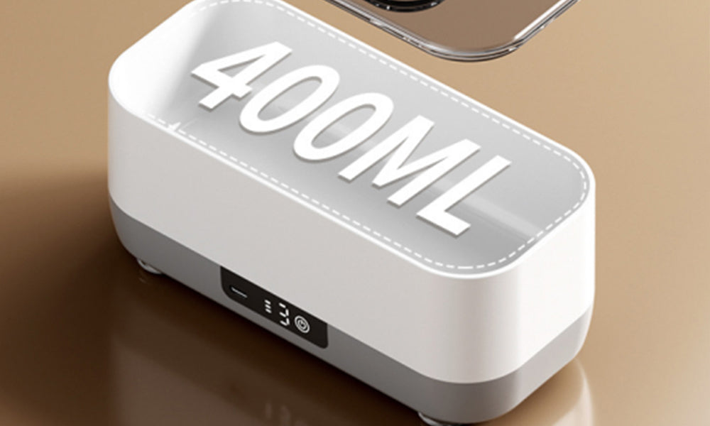 Portable Ultrasonic Cleaner Machine with Type C Charging for Glasses Jewelry Makeup Brushes