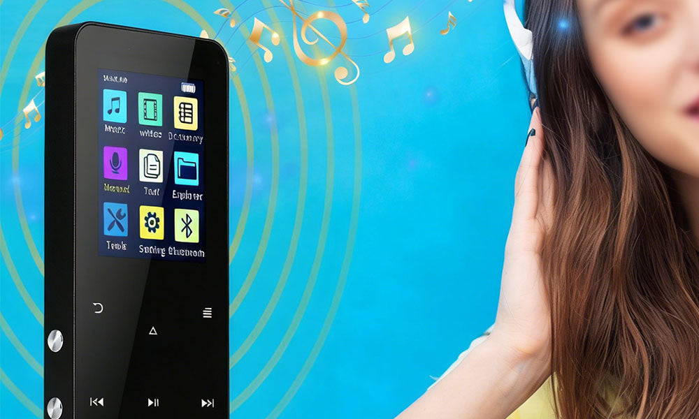 Bluetooth MP3 Player with 64GB TF Card Portable Music Player with Dictionary E-Book