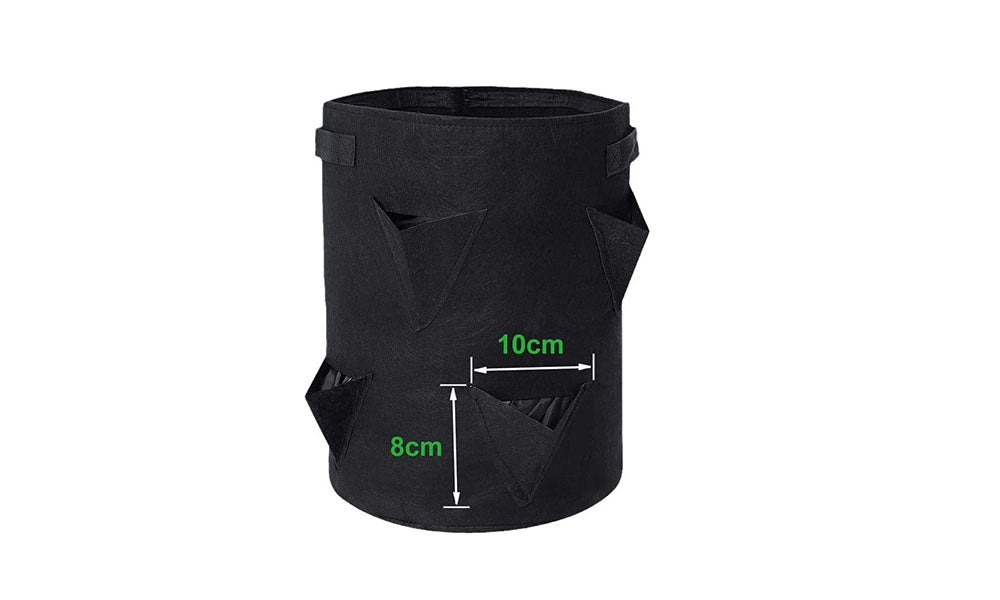 5Pcs Strawberry Growing Bag Multiple Holes Fruit Vegetable Grow Bag with Handles