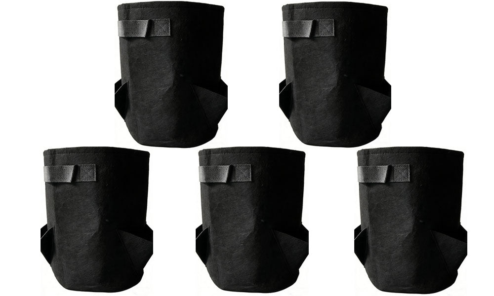 5Pcs Strawberry Growing Bag Multiple Holes Fruit Vegetable Grow Bag with Handles