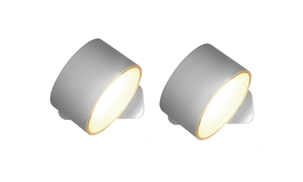 2Pcs USB Rechargeable Magnetic LED Wall Light for Cabinet Bedroom