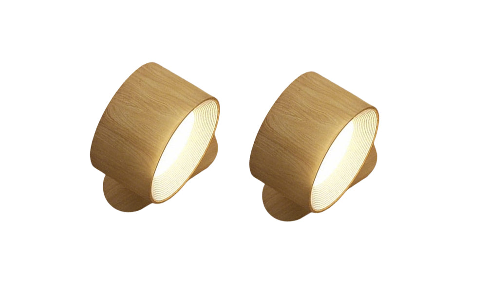 2Pcs USB Rechargeable Magnetic LED Wall Light for Cabinet Bedroom