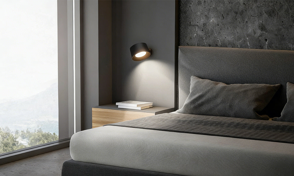 2Pcs USB Rechargeable Magnetic LED Wall Light for Cabinet Bedroom