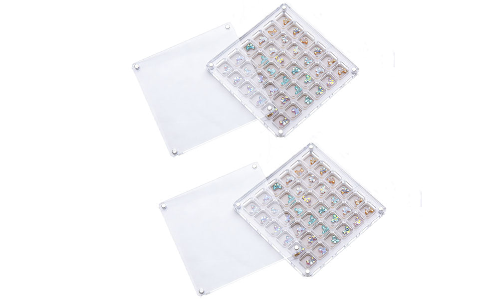 Multi Transparent Bead Storage Box Craft Storage Case for Jewelry Nail Art Parts Display