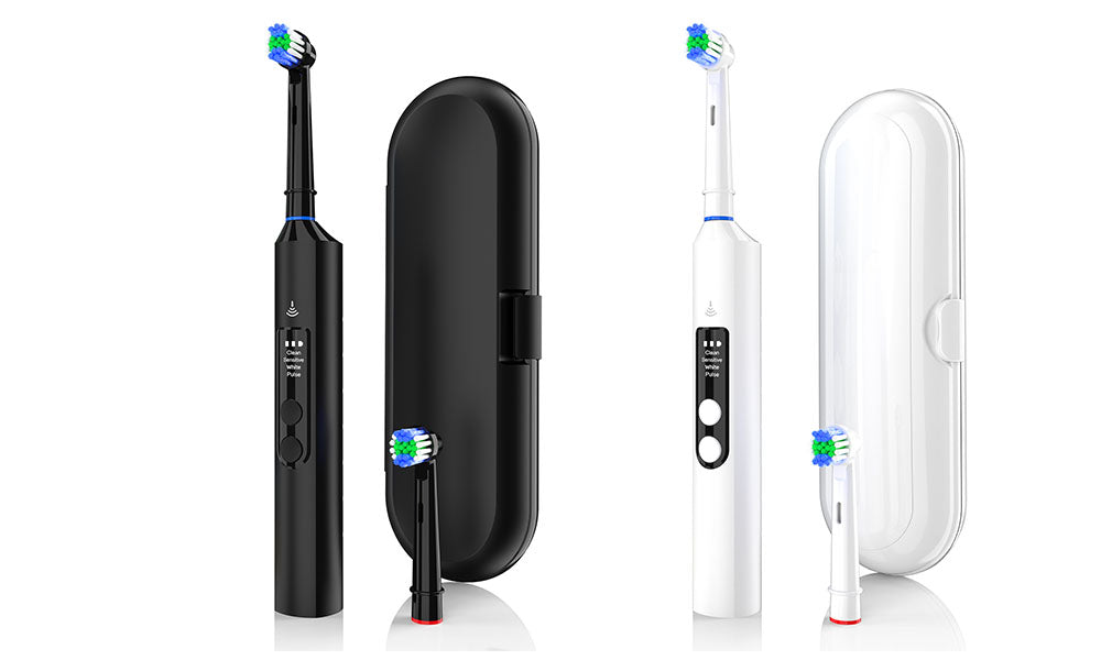 Sonic Electric Toothbrush Handle with 2 Brush Heads Rechargeable Pressure Sensor Toothbrush
