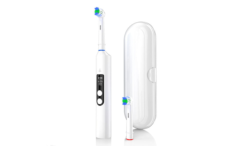 Sonic Electric Toothbrush Handle with 2 Brush Heads Rechargeable Pressure Sensor Toothbrush