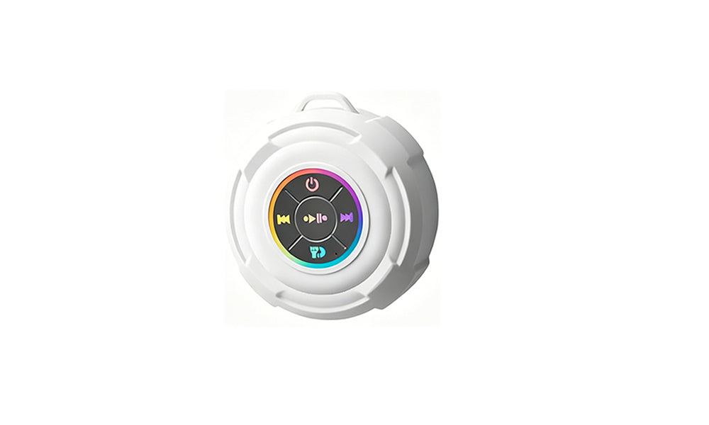 Portable LED Bluetooth Speaker Splash Resistant for Shower Bathroom Outdoor