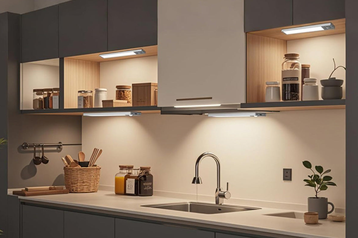 Under Cabinet Lighting Rechargeable 3 Color Temps 3 Level Brightness With Motion Sensor