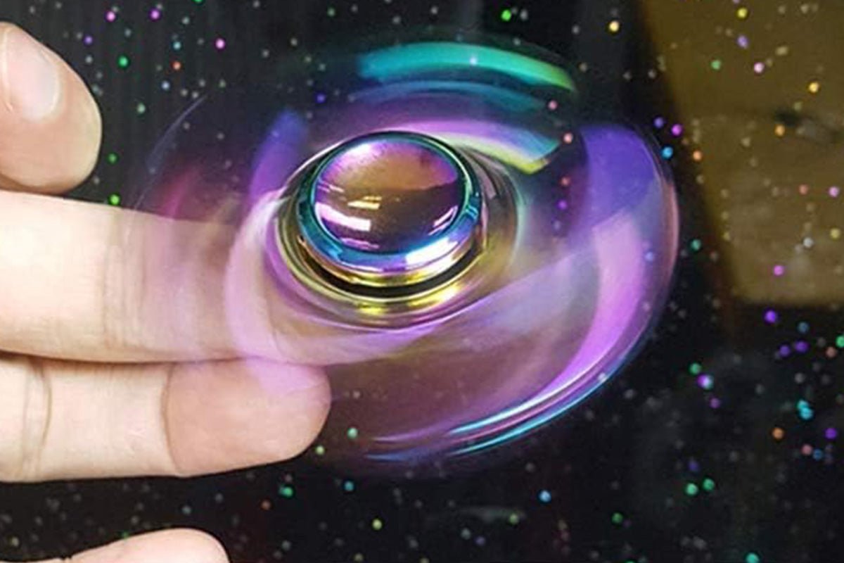 Rainbow Alloy Fidget Spinner Tri-Wing Hand Spinner