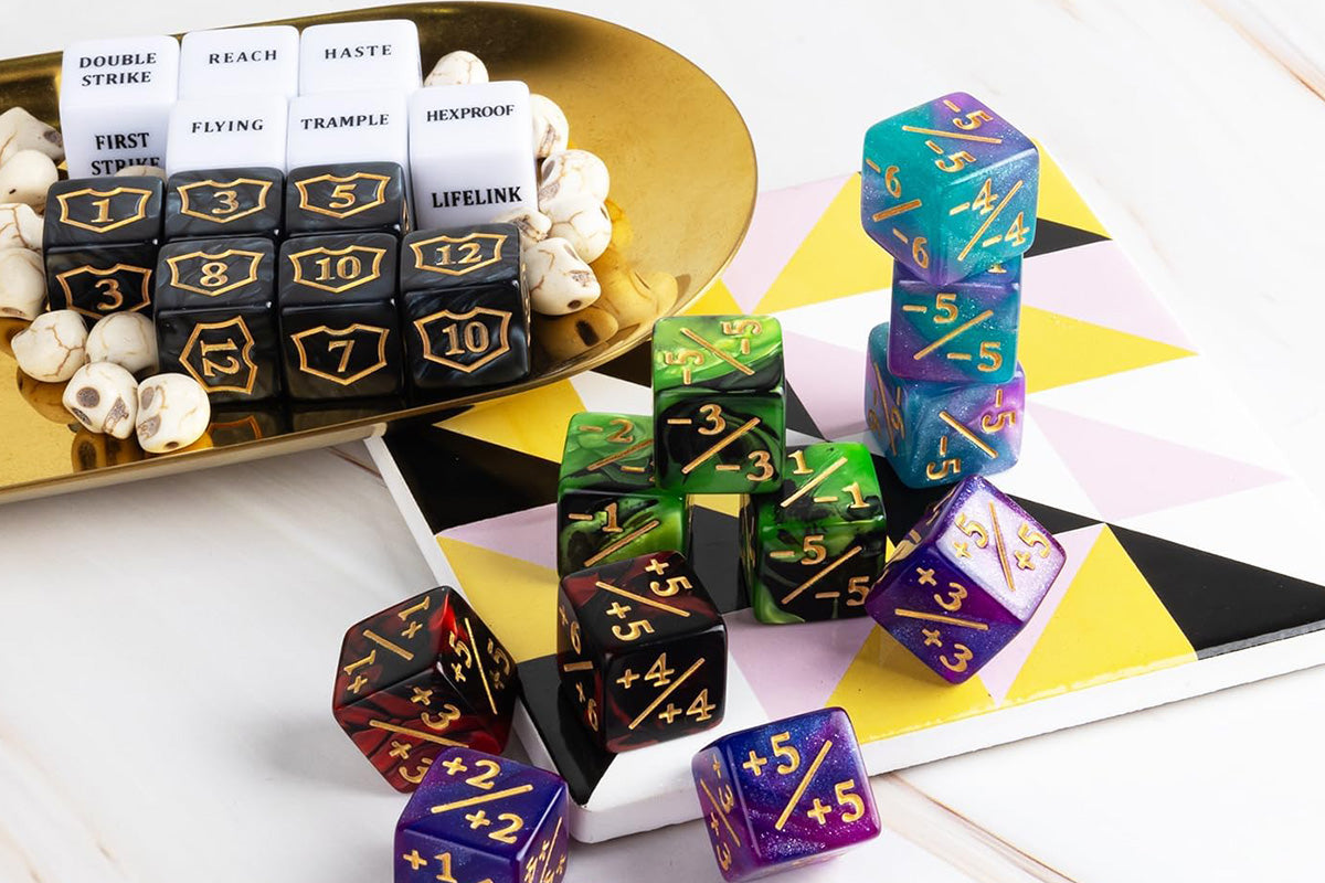 78 Pcs MTG Dice Set Card Game Accessories With Velvet Bag for Teens and Adult