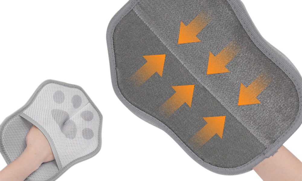 2 Pack Pet Hair Removal Gloves for Clothes Furniture Car Interiors