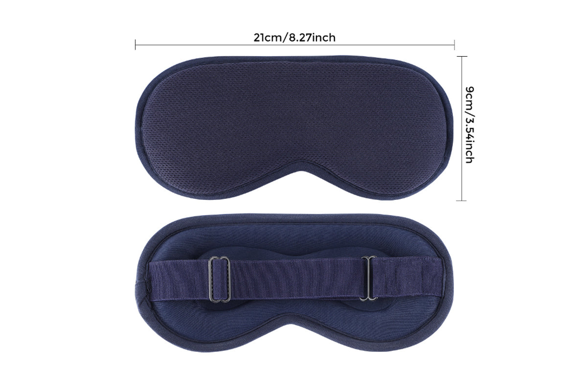 USB Heated Eye Mask with 3-Temp Settings & 6 Massage Modes Relief for Dry Eyes & Fatigue