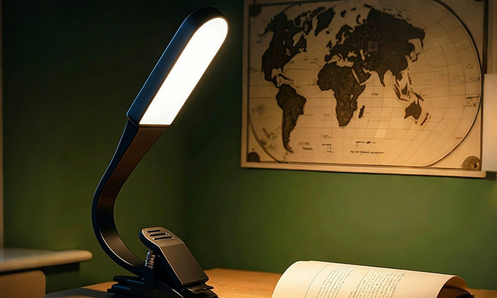 1/2PCS Clip On Book Light USB Rechargeable Reading Light with Touch Control