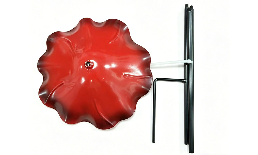 1/2PCS Metal Bee Water Feeder Flower Shape Garden Stake for Outdoor Garden