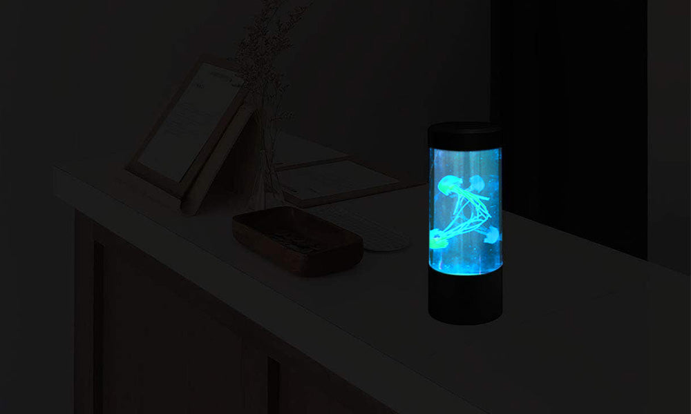 USB Color Changing LED Jellyfish Night Light Fake Jellyfish Mood Light Kids Gift Idea
