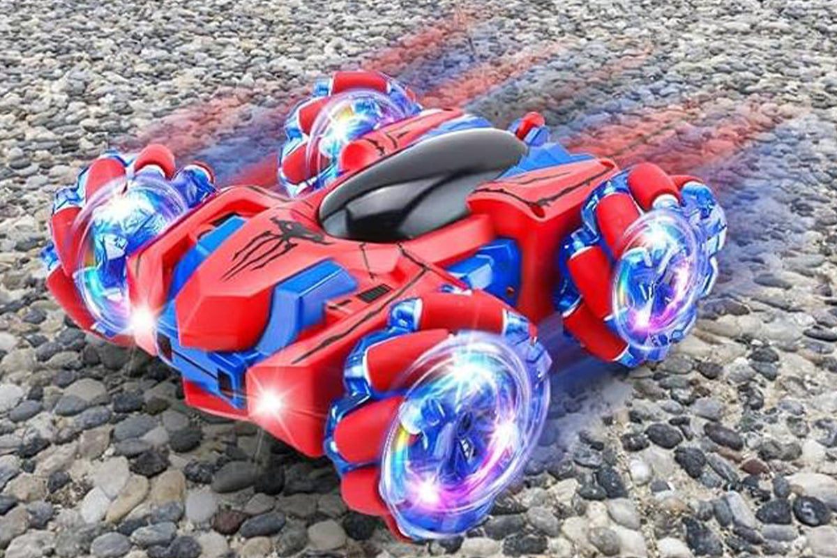 Spider Remote Control Car with Cool Lights 360 Degrees Rotating 4WD Off-Road Race Car