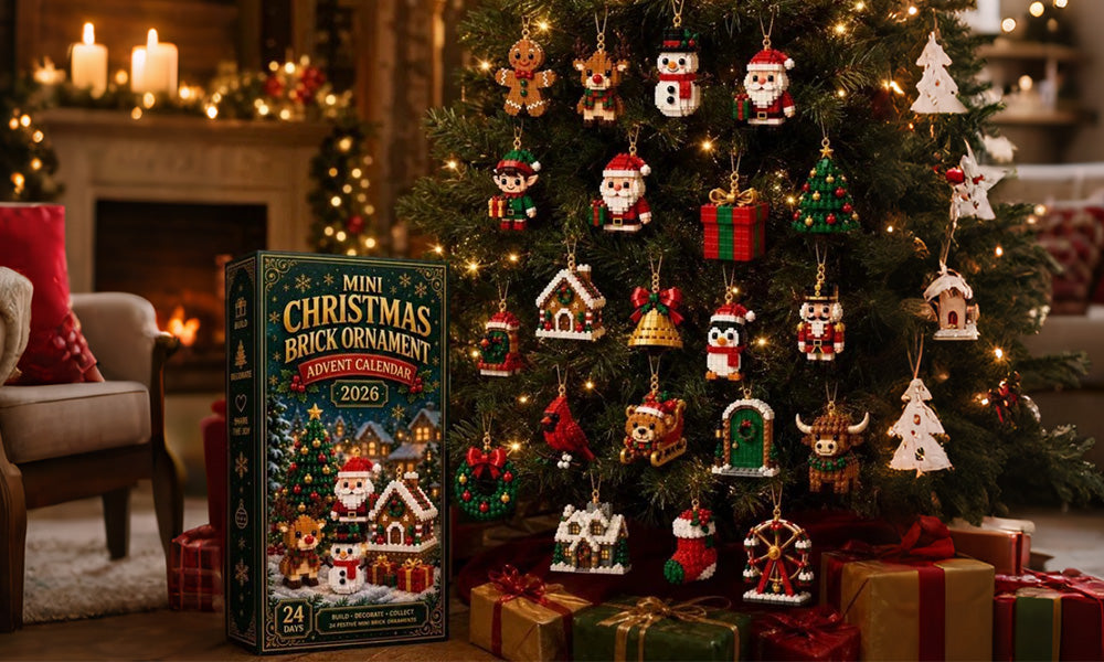 24 Day 3D Mini Christmas Advent Calendar Ornaments