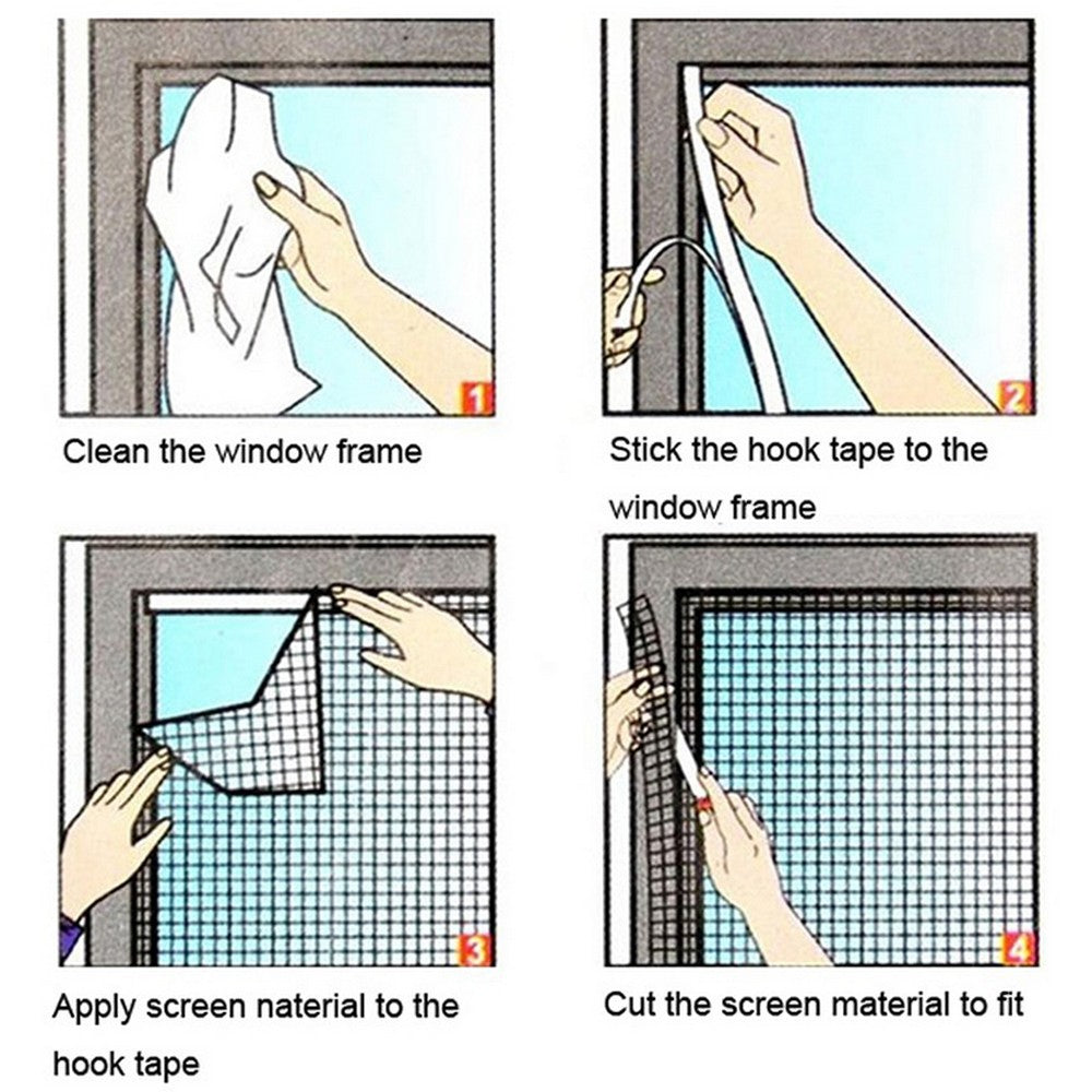 4Pcs Prevent mosquitoes and fly ,Easy Removable Fly Screens