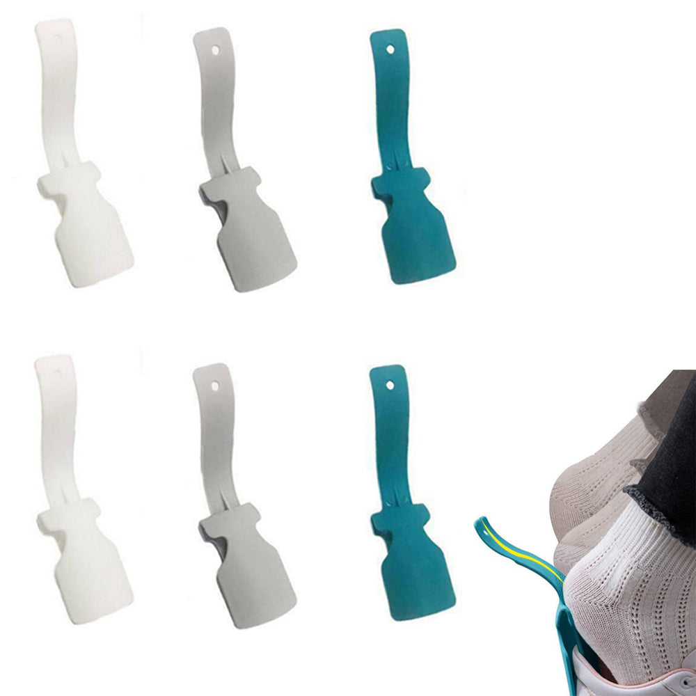 12 Pieces Portable Lazy Shoe Lifting Helper Random Colour