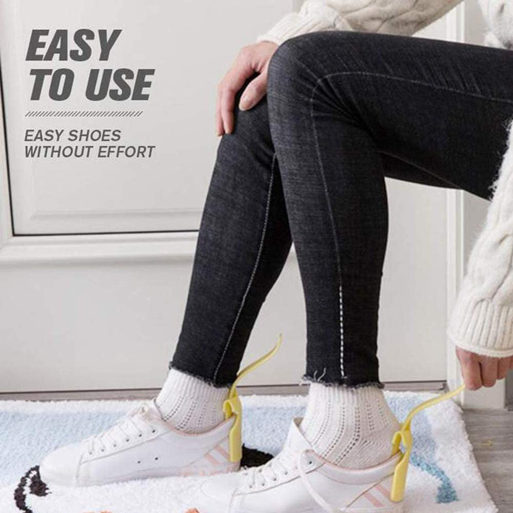 12 Pieces Portable Lazy Shoe Lifting Helper Random Colour