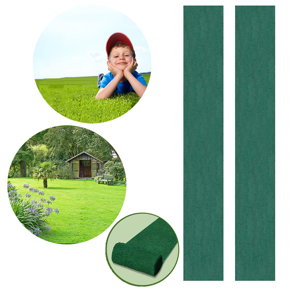 2Pcs 0.2x10m Biodegradable Garden Mat for Grass Seed Growing Planting Carpet