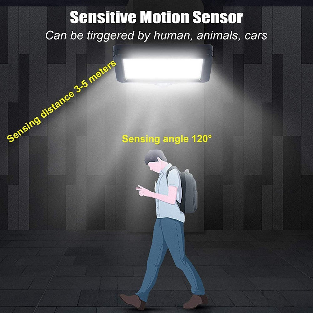 1Pc 100COB Split Solar Motion Sensor Light Outdoor Wall Lamp with 3 Modes