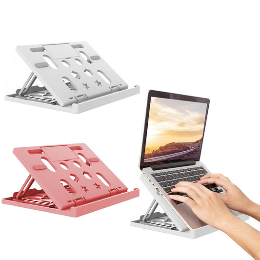 2X Pink White Tablet Holder Stand Adjustable Riser Phone Elevator